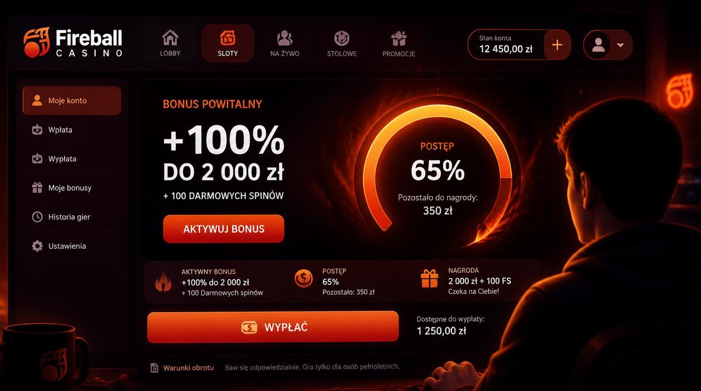 Gracz widzi, jak próbuje wypłacić bonus przed spełnieniem obrotu